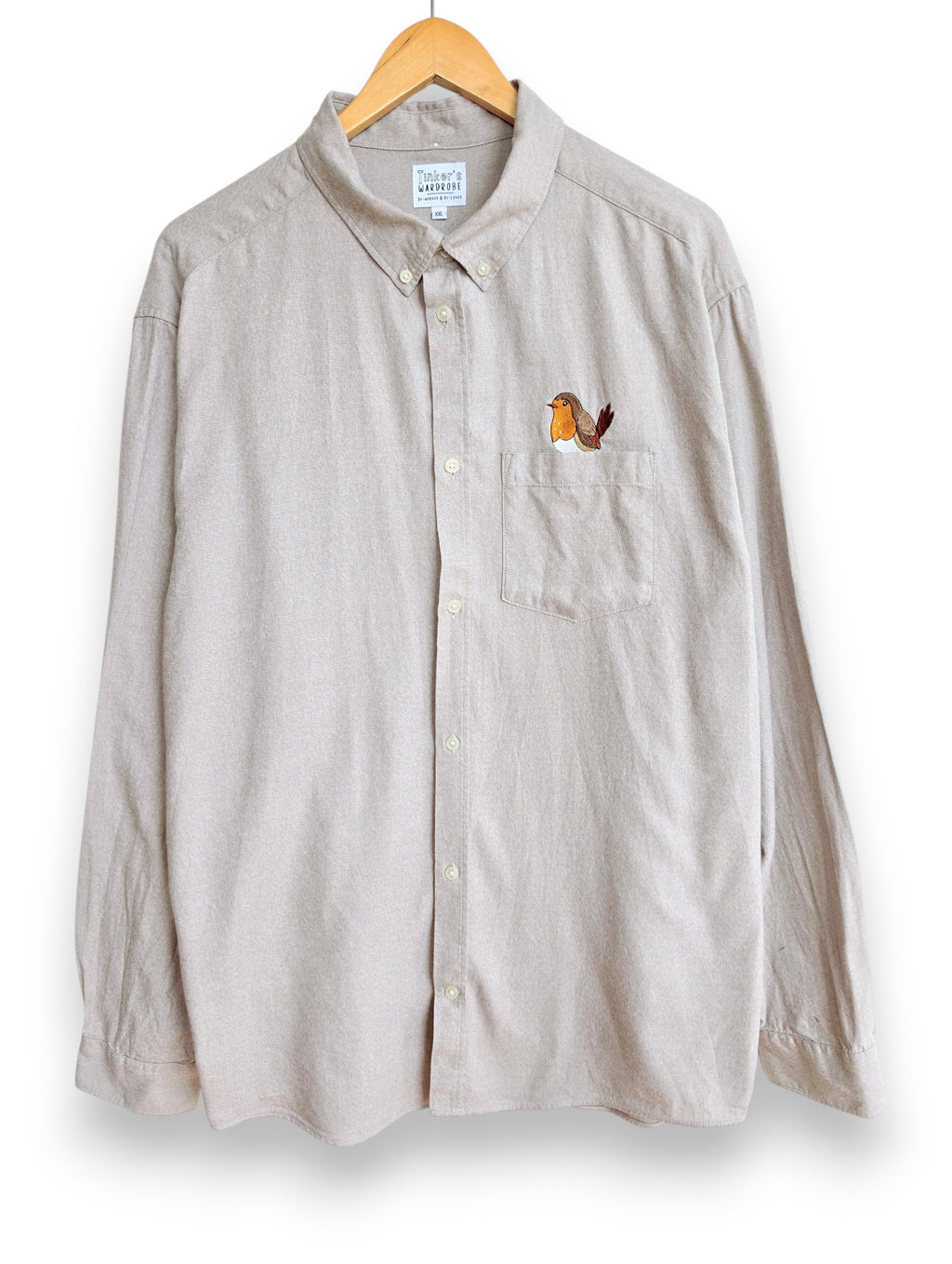 Beige Robin Shirt, Size XXL