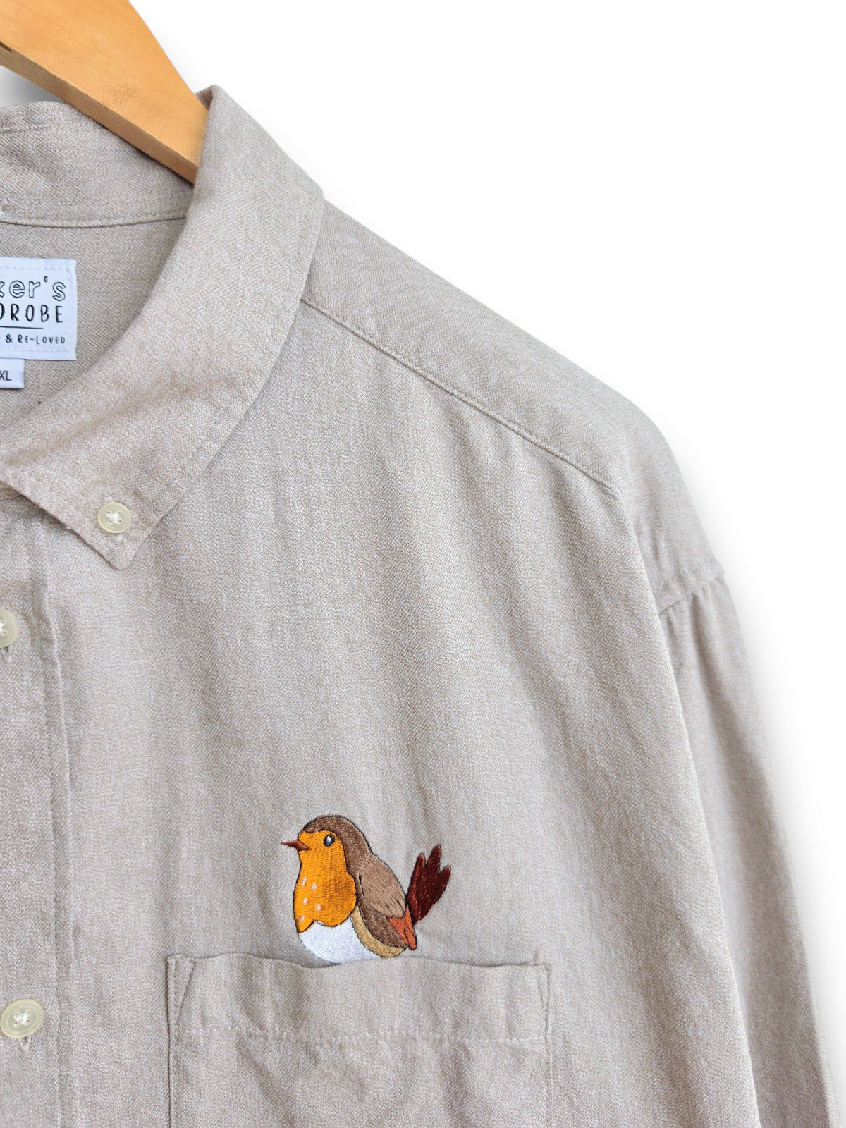 Beige Robin Shirt, Size XXL