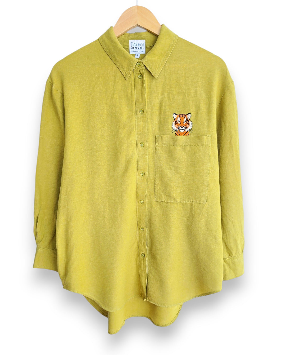 Oversized Tiger Shirt, Size 12