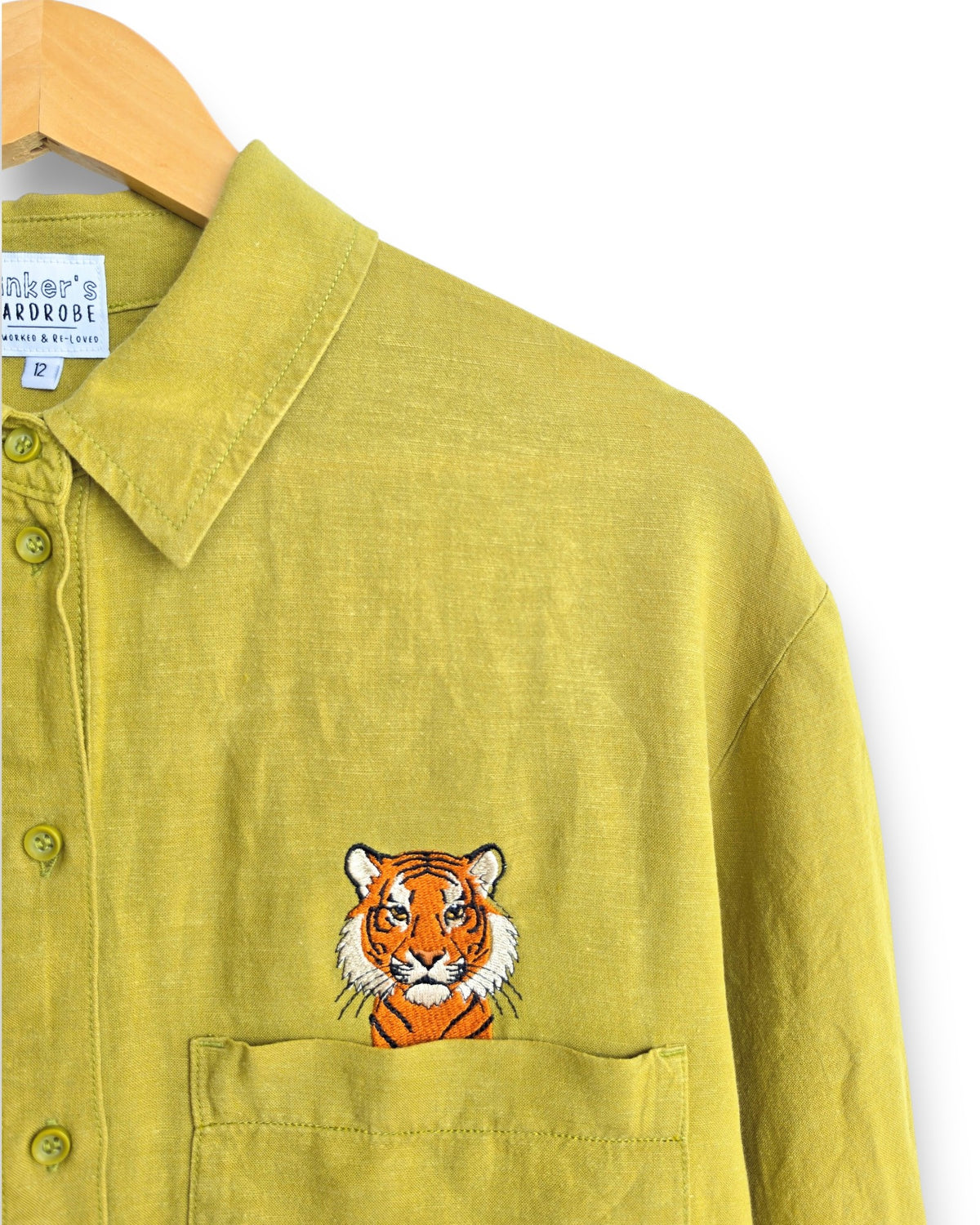 Oversized Tiger Shirt, Size 12