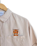 Cropped Tiger Shirt, Size 10