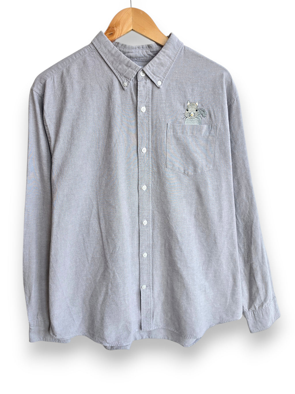 Grey Squirrel Shirt, Size Extra Large