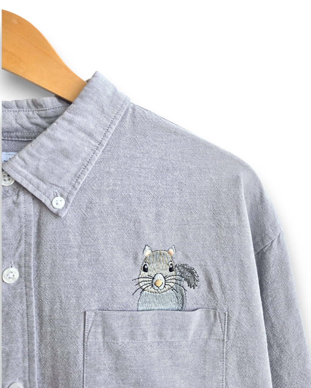 Grey Squirrel Shirt, Size Extra Large