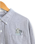Grey Squirrel Shirt, Size Extra Large