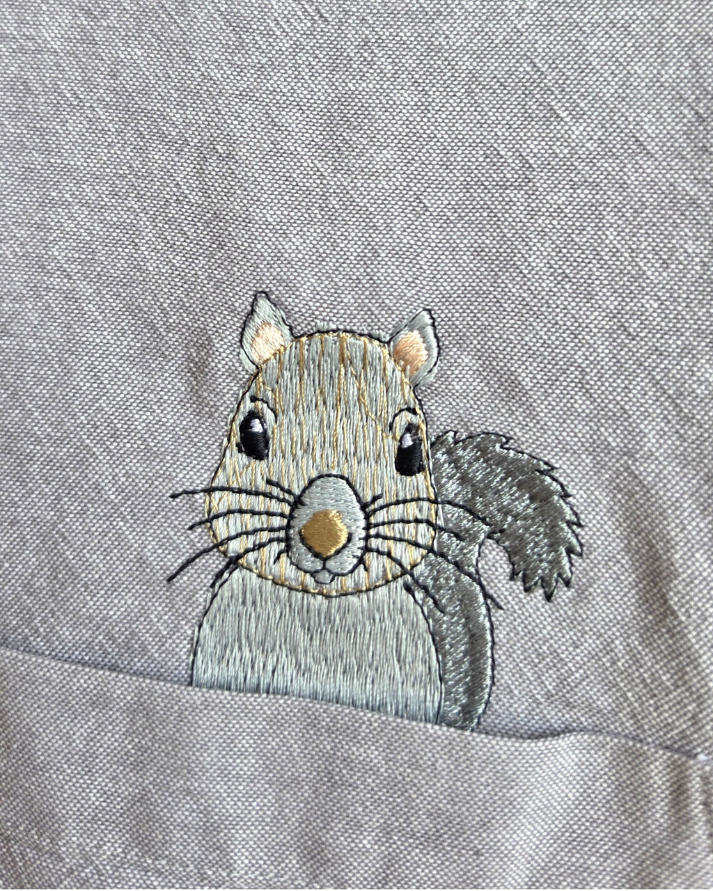 Grey Squirrel Shirt, Size Extra Large