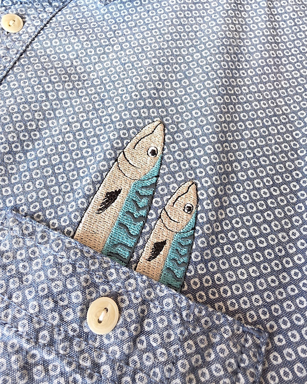 Mackerel Shirt, Size XXXL
