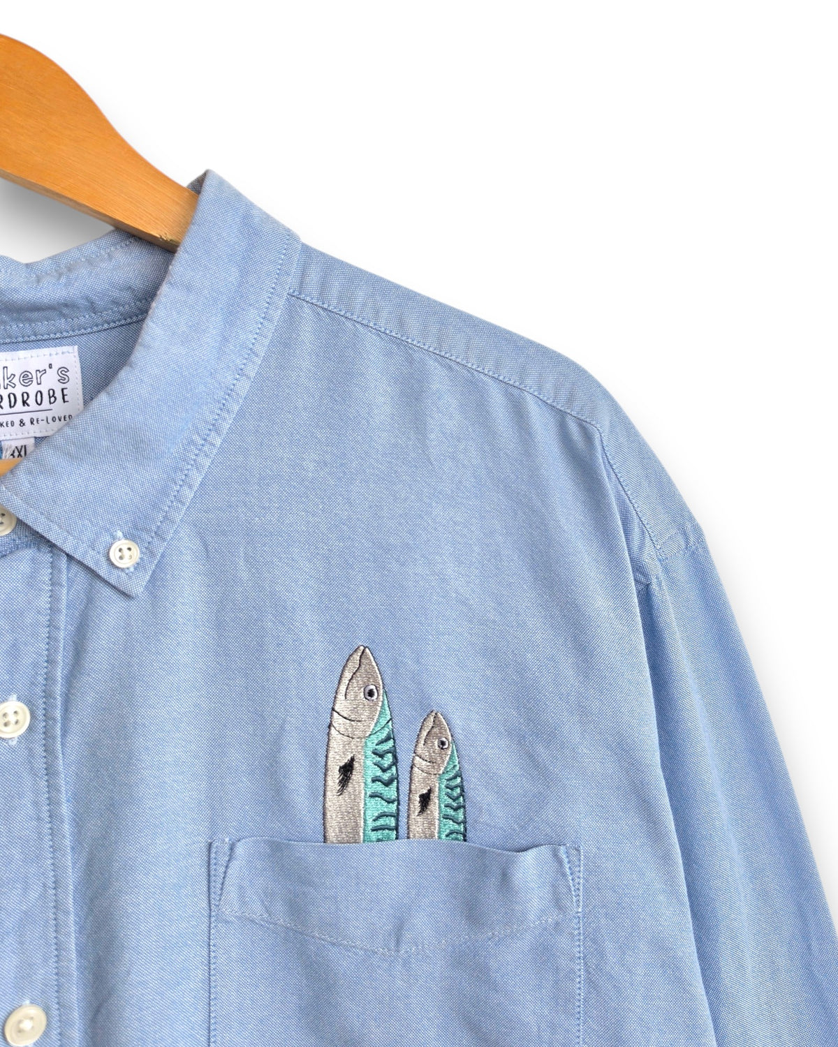 Mackerel Shirt, Size XXXL