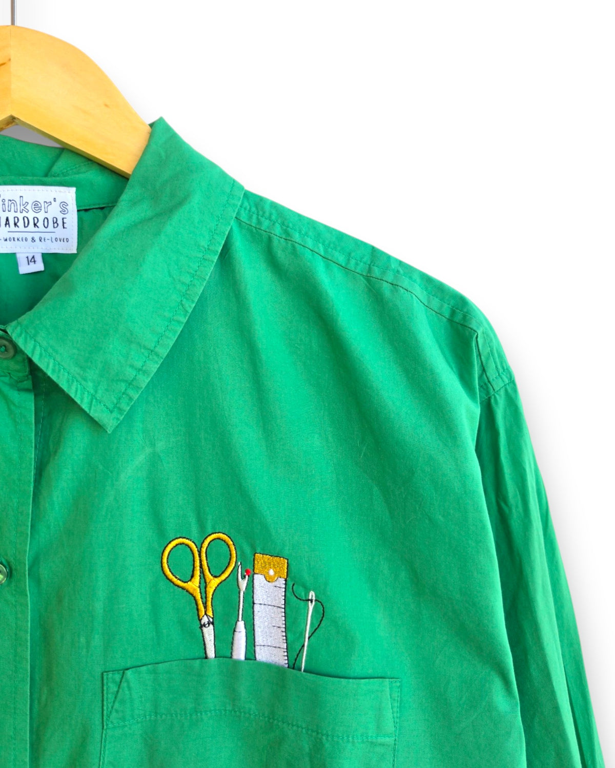 Oversized Sewing Tools Shirt, Size 14