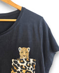 Leopard Tee, Size 18