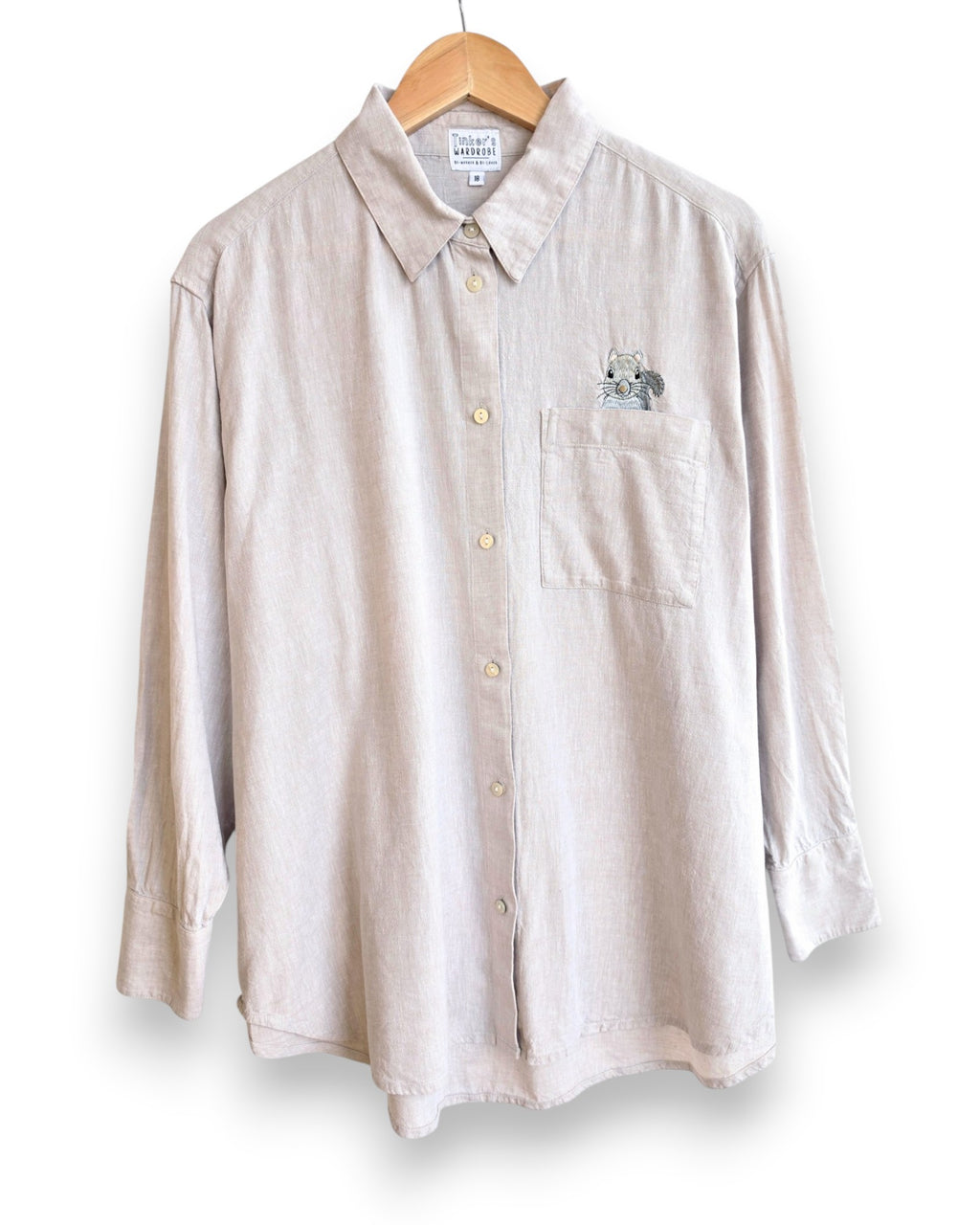 Grey Squirrel Shirt, Size 18