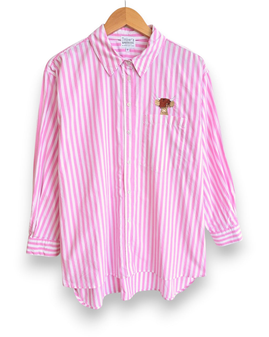 Oversized Highland Cow Shirt, Size 12