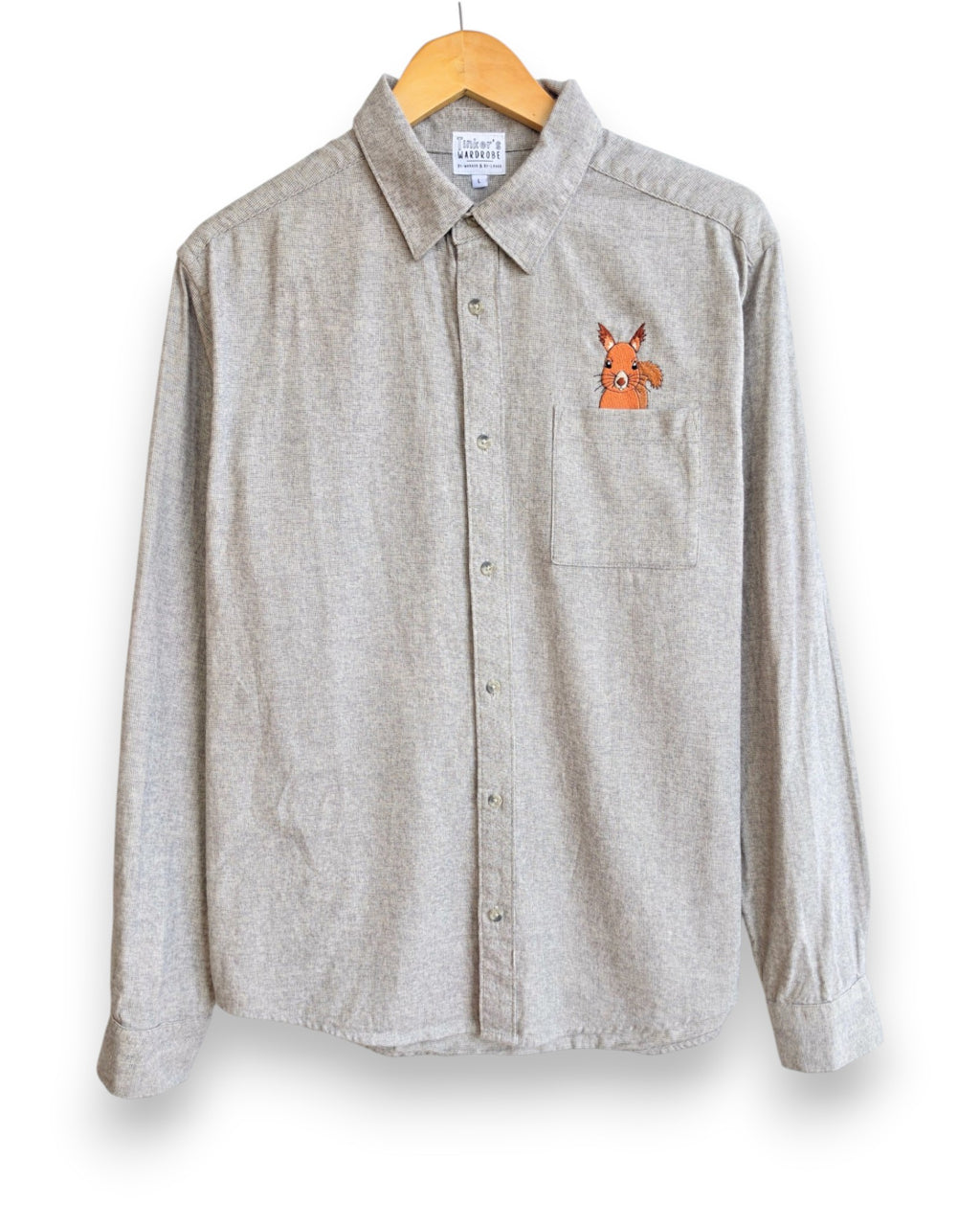 Red Squirrel Shirt, Size L