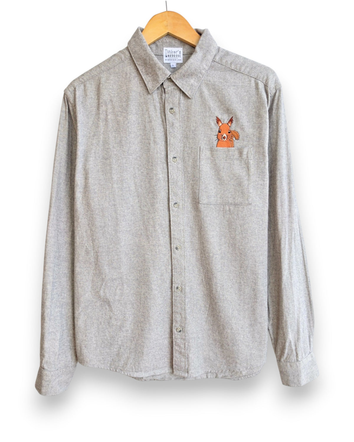 Red Squirrel Shirt, Size L