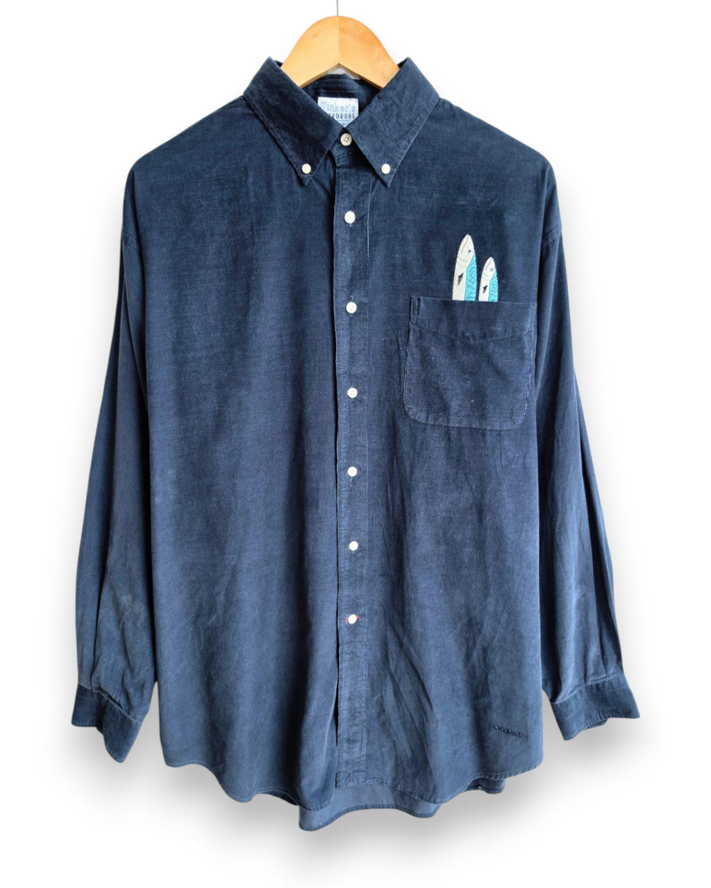 Corduroy Mackerel Shirt, Size XXXL