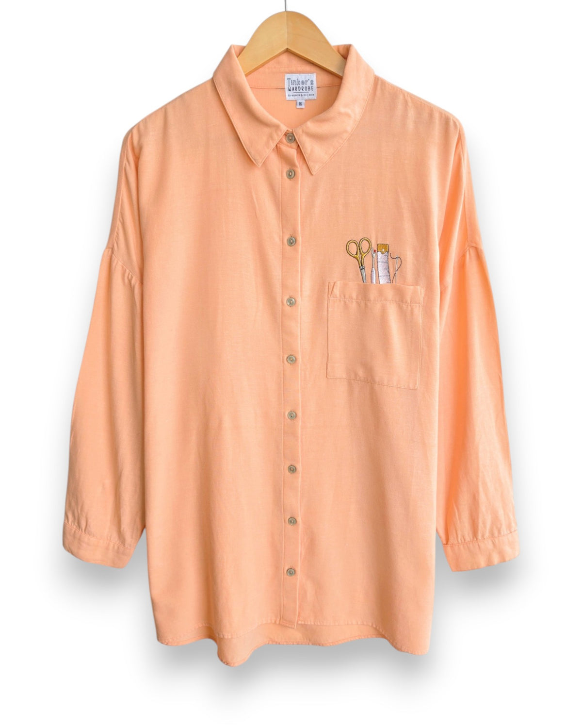 Oversized Sewing Tools Shirt, Size 16