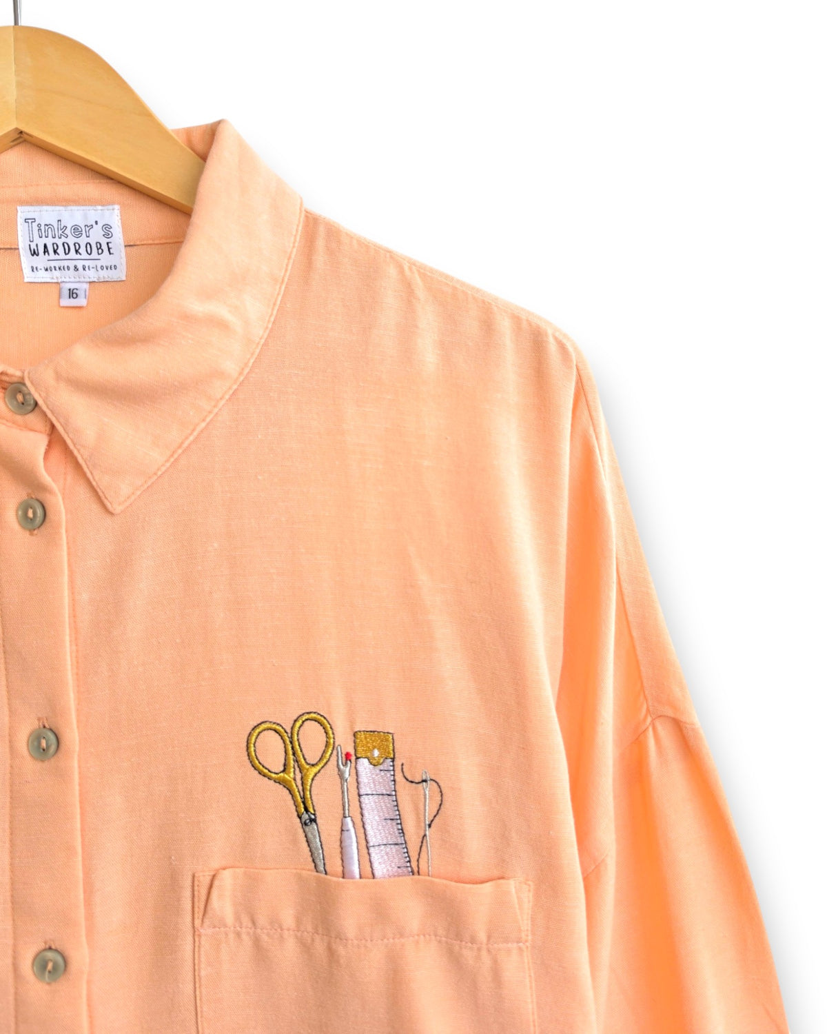 Oversized Sewing Tools Shirt, Size 16