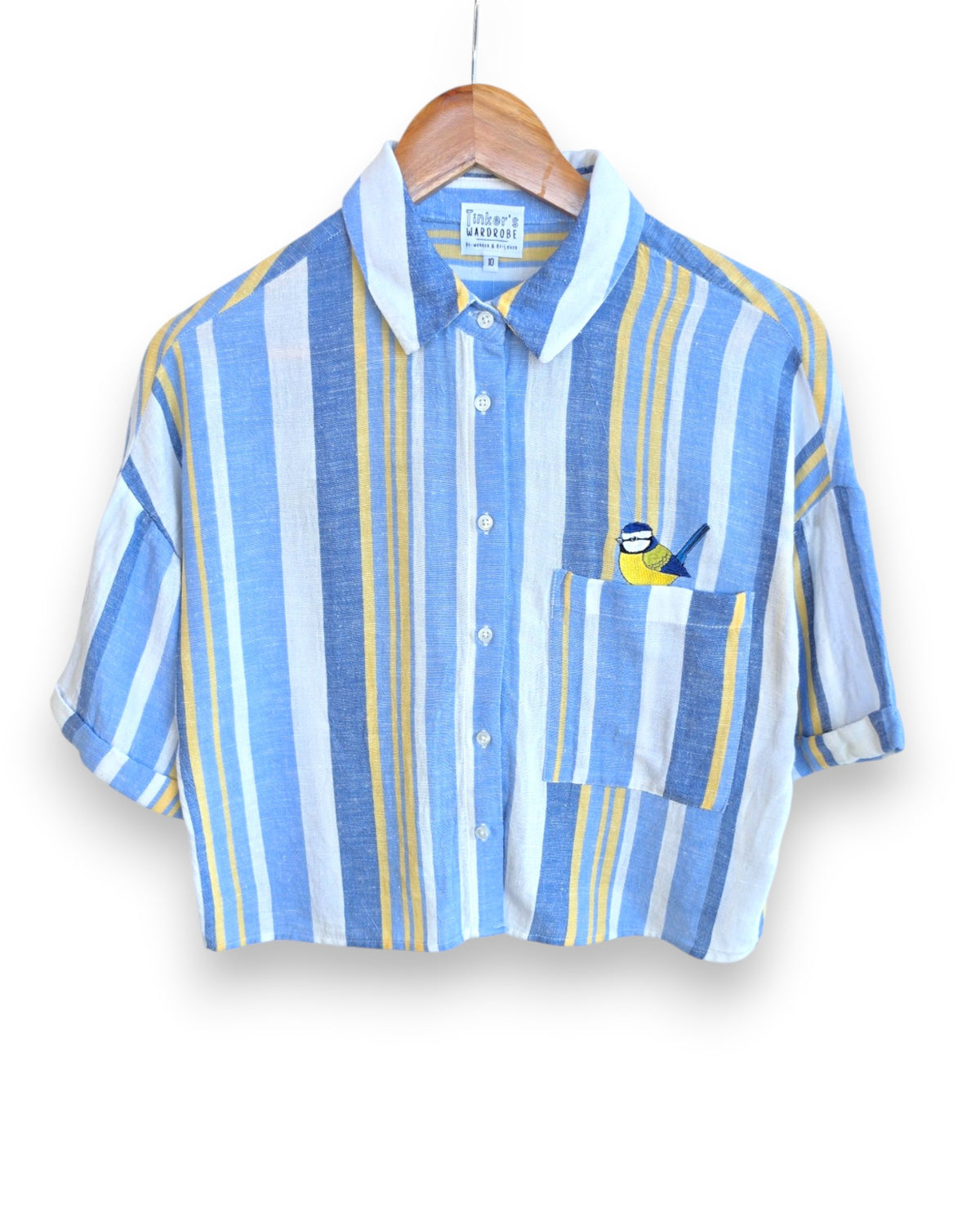 Blue Tit Shirt, Size 10