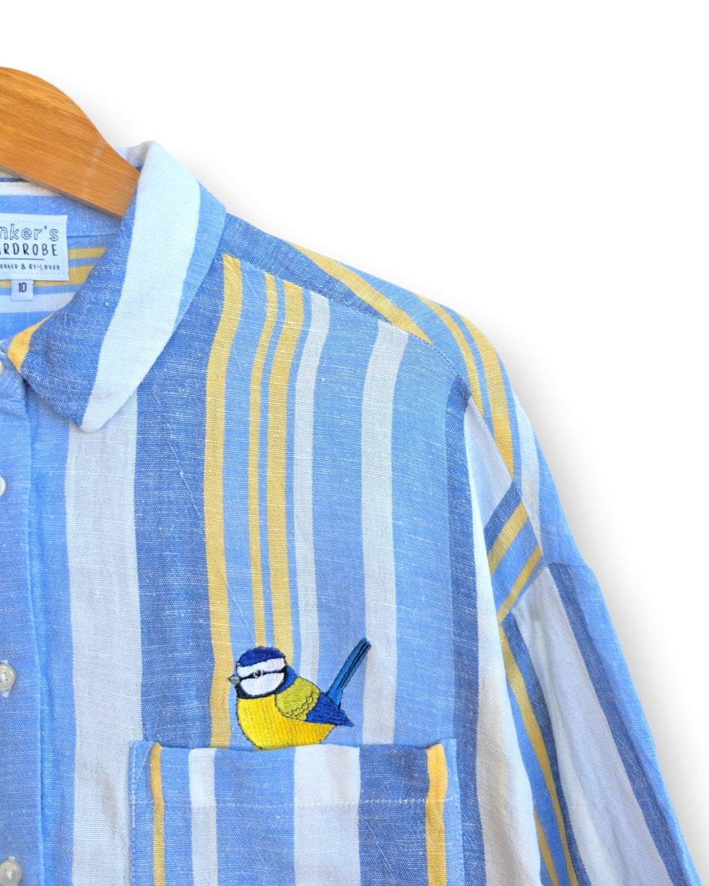 Blue Tit Shirt, Size 10