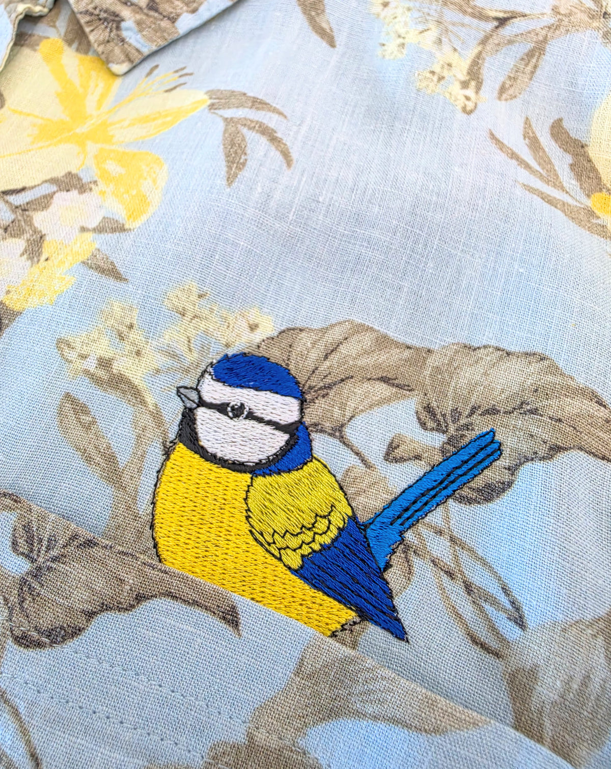 Blue Tit Shirt, Size 18