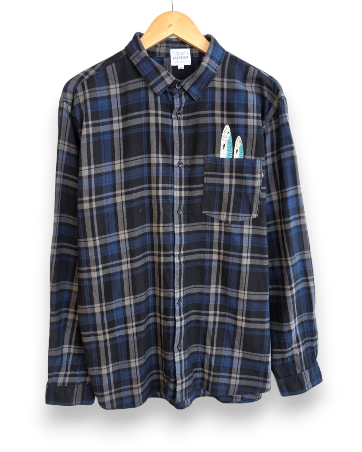 Mackerel Shirt, Size XL