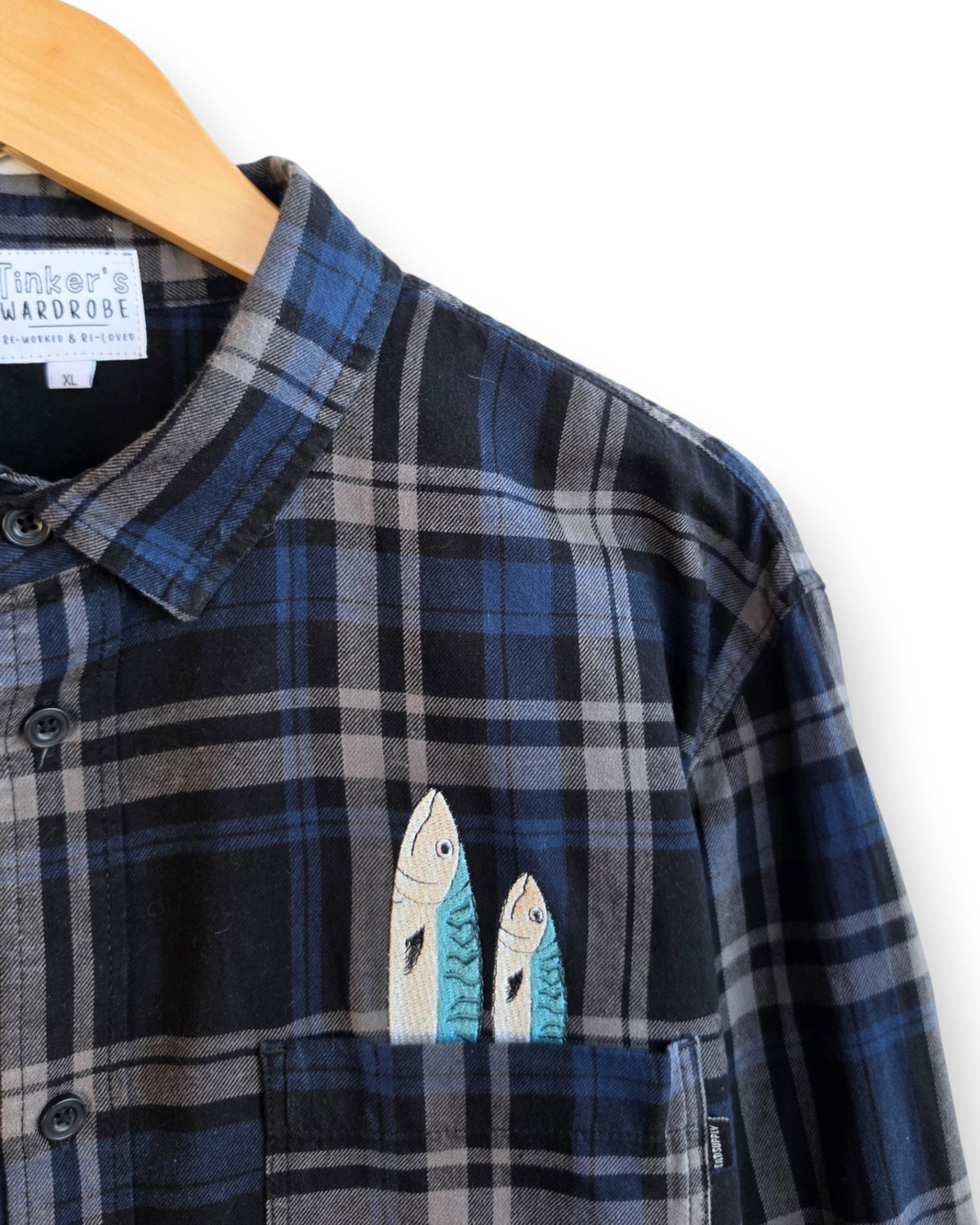 Mackerel Shirt, Size XL