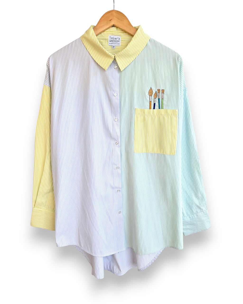 Oversized Paintbrushes Shirt, Size 10