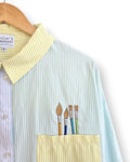 Oversized Paintbrushes Shirt, Size 10