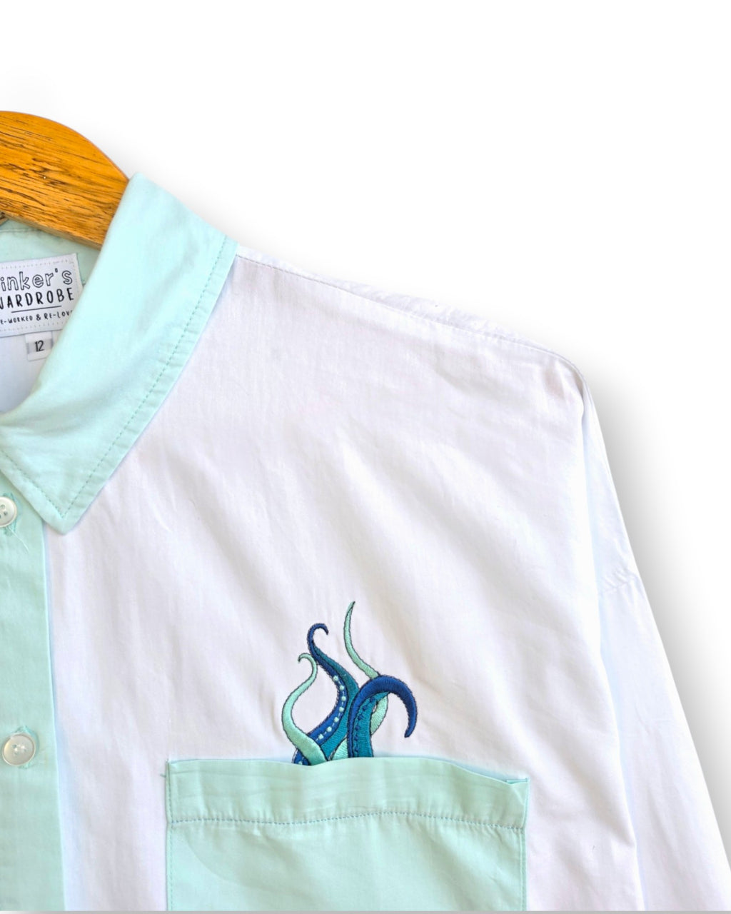 Oversized Octopus Shirt, Size 12