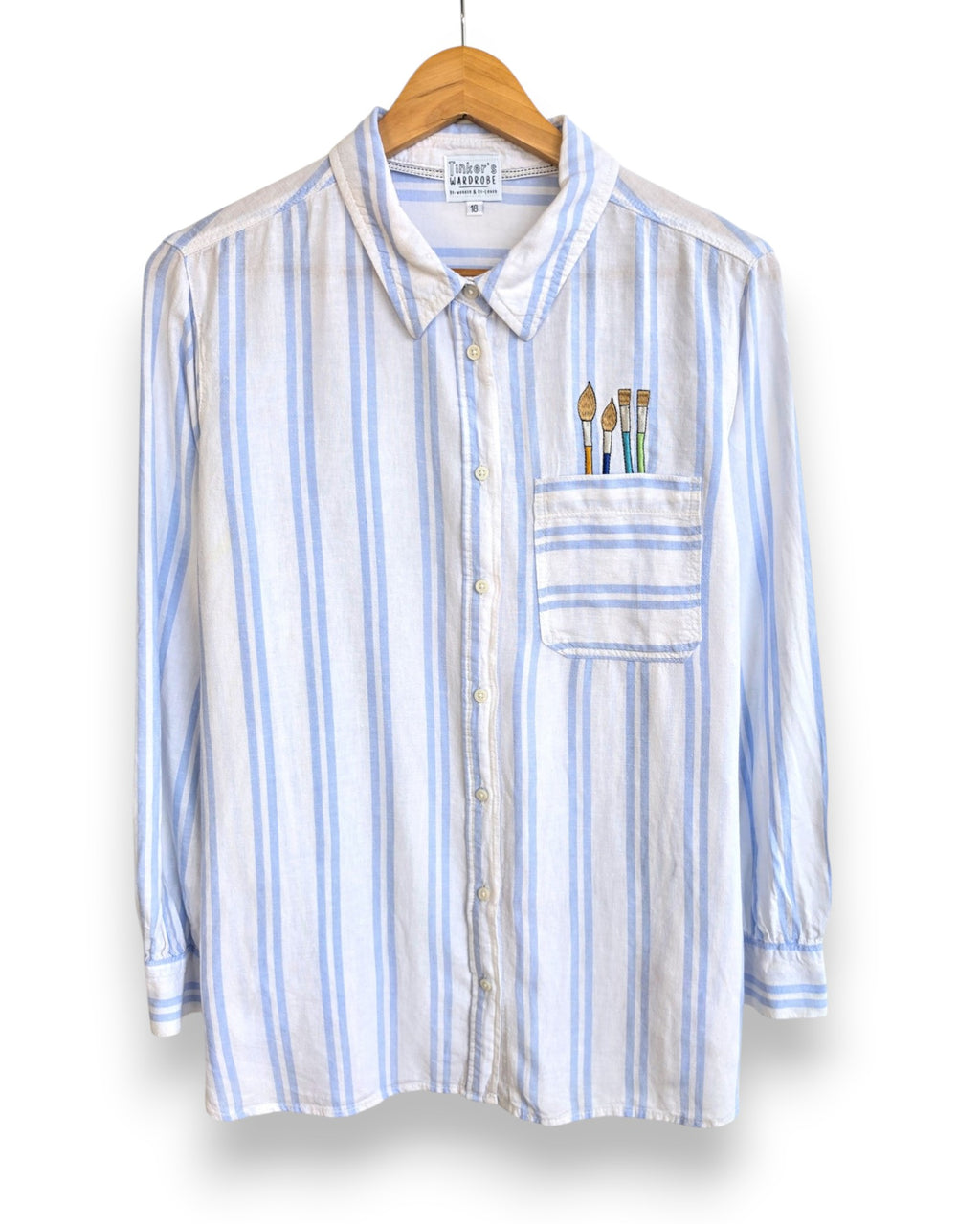 Paintbrushes Shirt, Size 18