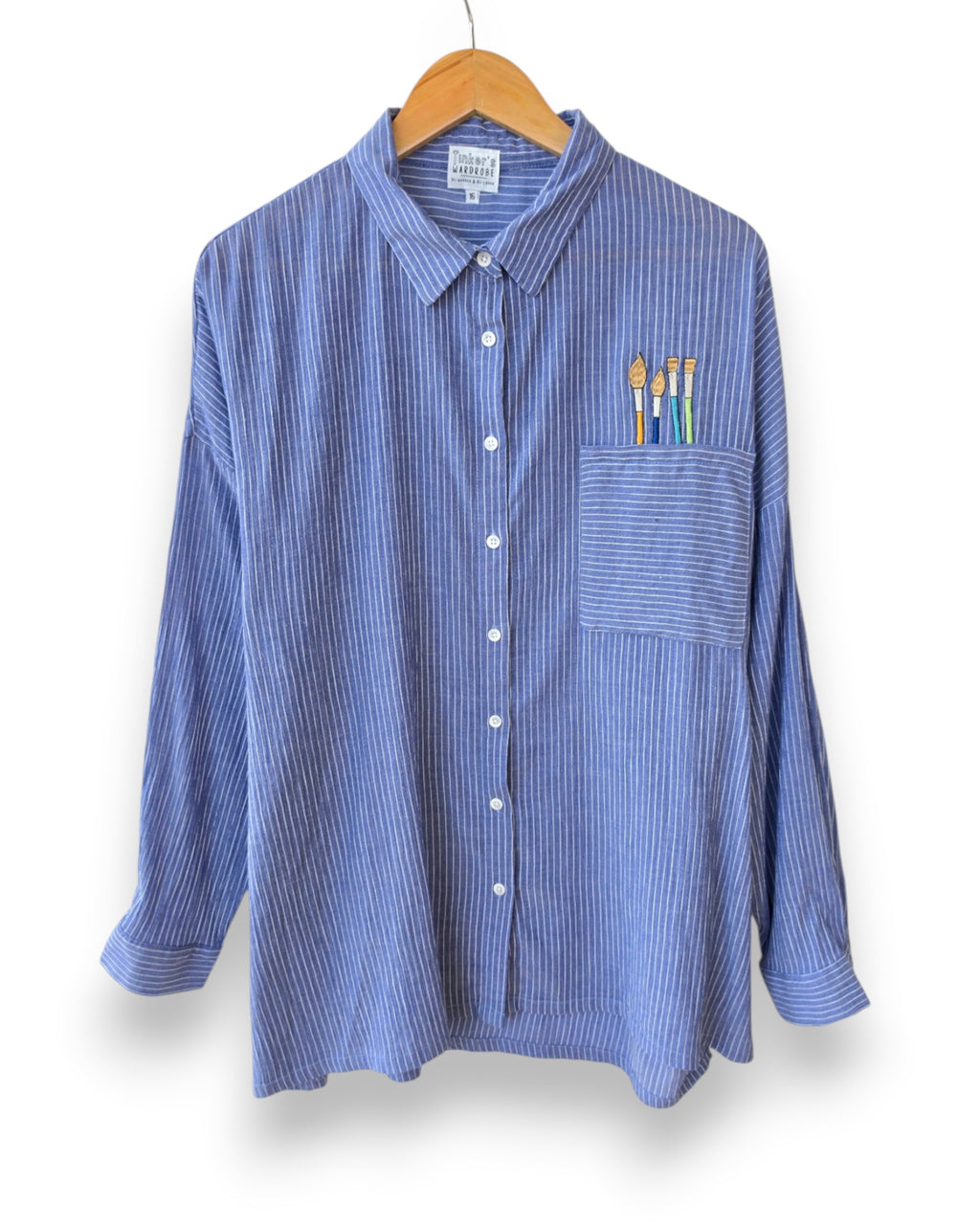 Oversized paintbrushes Shirt, Size 16