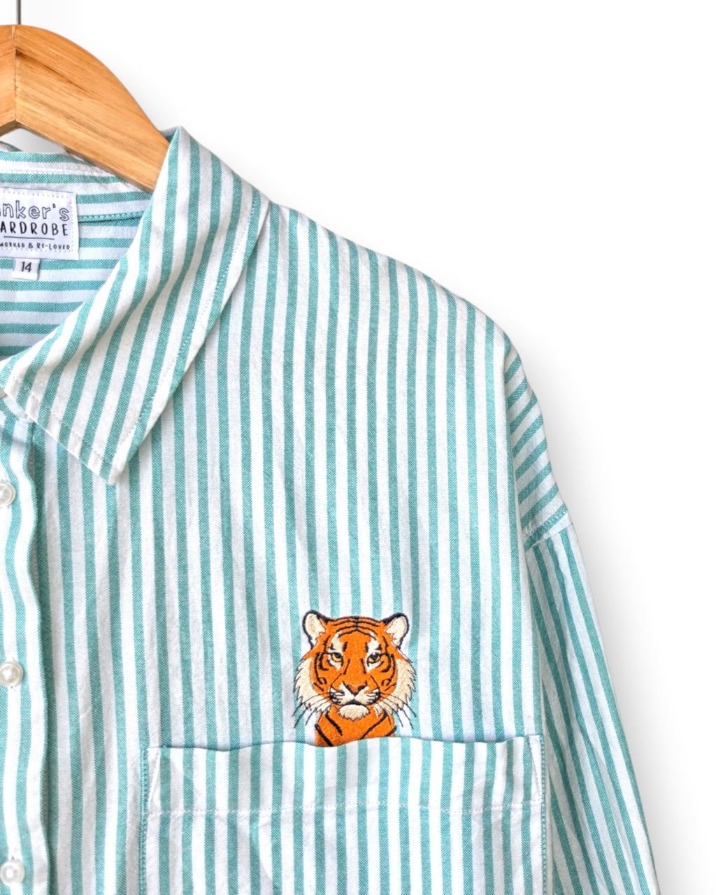 Oversized Tiger Shirt, Size 14