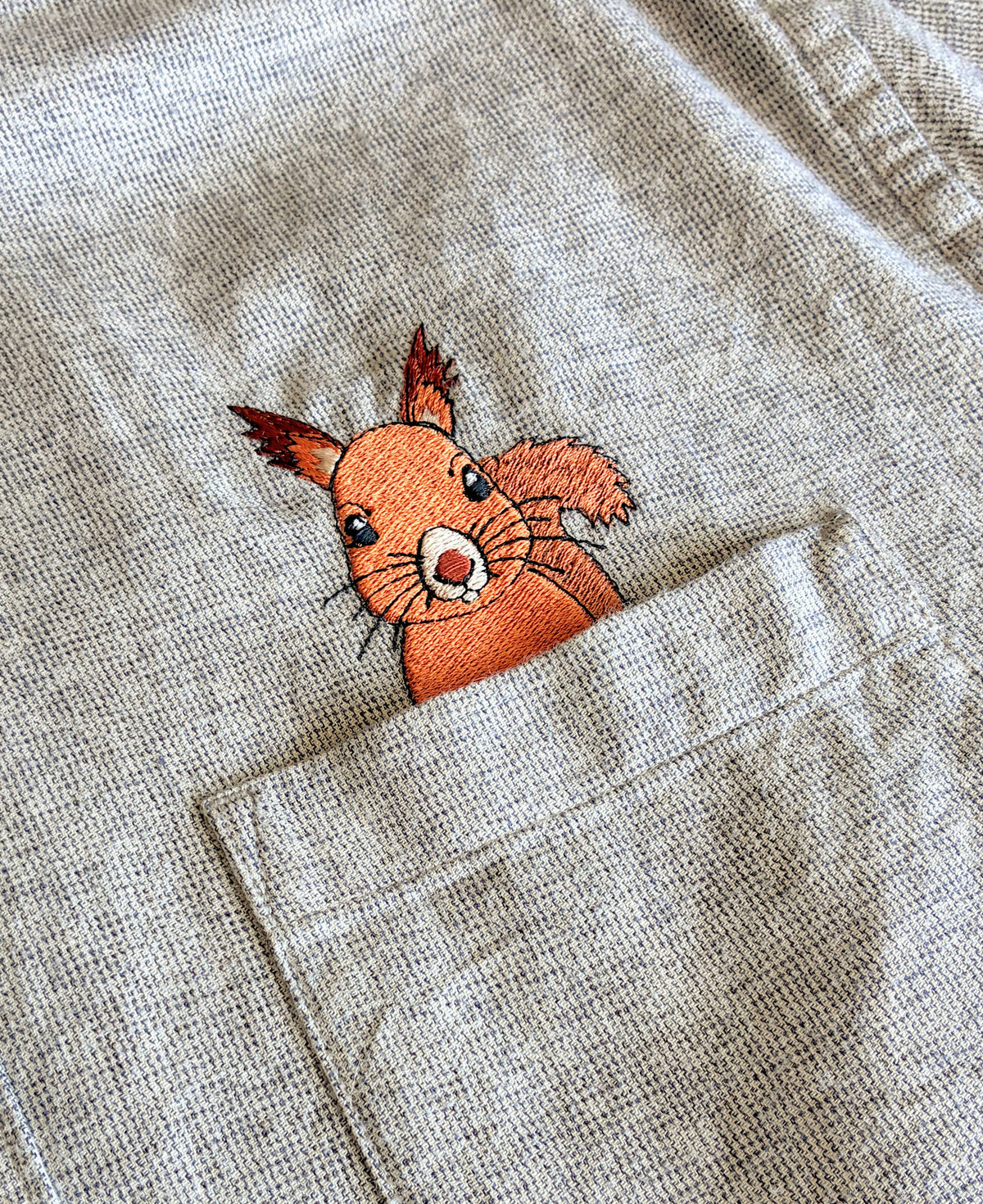 Red Squirrel Shirt, Size L