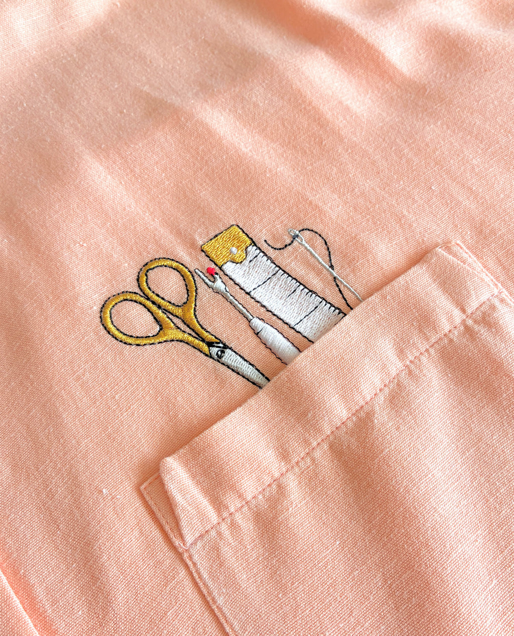 Oversized Sewing Tools Shirt, Size 16