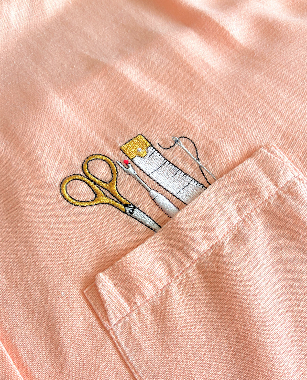 Oversized Sewing Tools Shirt, Size 16