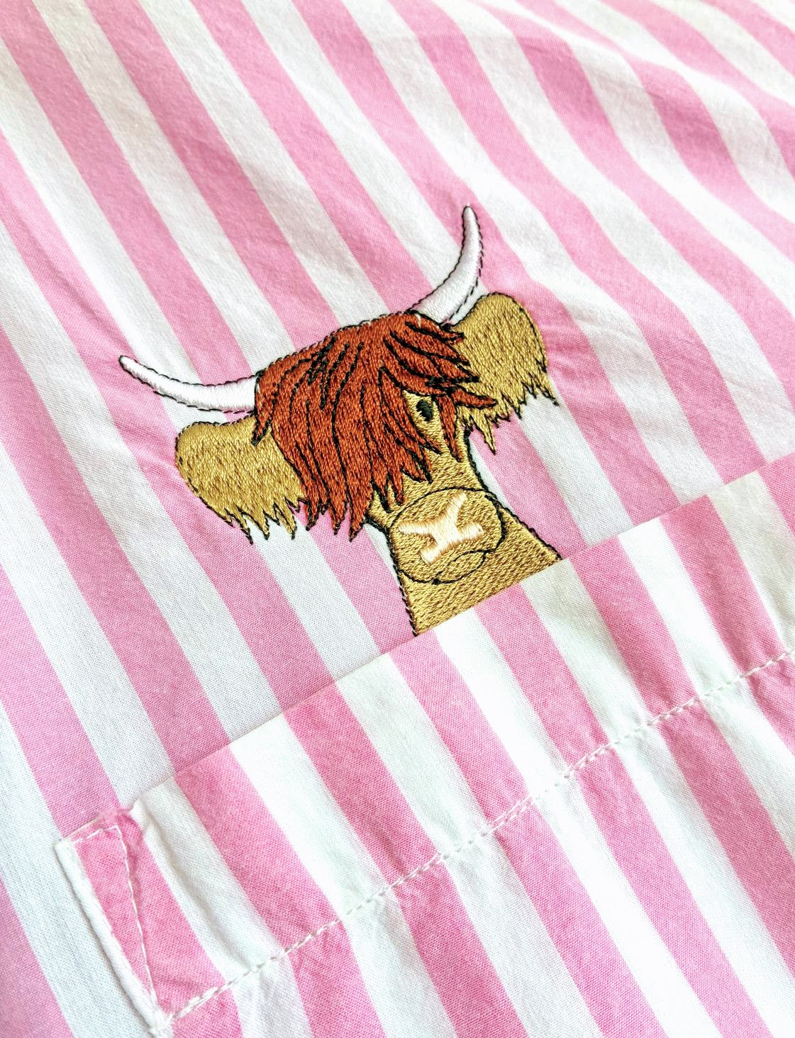 Oversized Highland Cow Shirt, Size 12